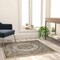 Flash Furniture Ivory 4x4 Square Traditional Persian Style Rug NR-RGB401-44-IV-GG - alternate 1